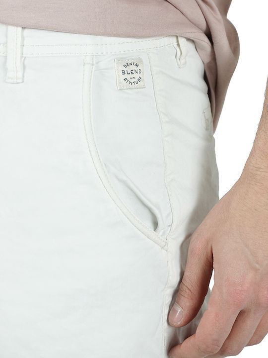 Herrenshorts Chino Weiß