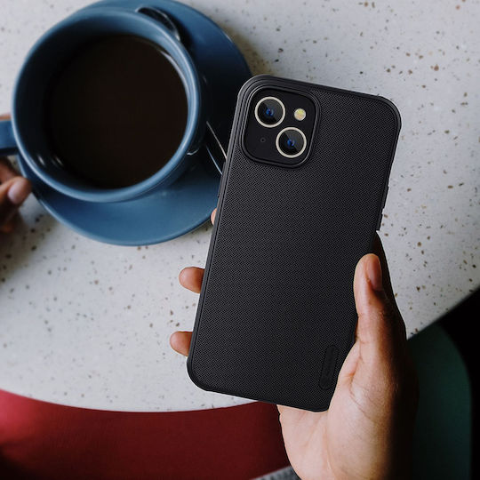 Nillkin Super Frosted Back Cover Plastic Set cu Geam Negru (iPhone 14 Plus) 6902048248137