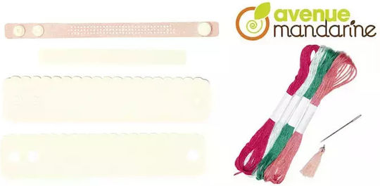 Create Embroidery Bracelet Pink