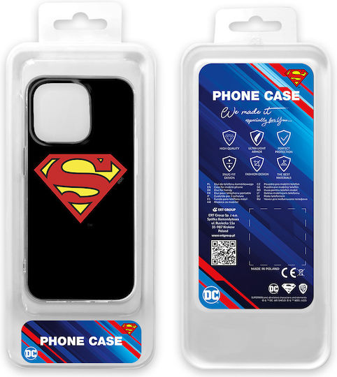 Dc Comics Back Cover Σιλικόνης Μαύρο (iPhone 14 Pro Max)
