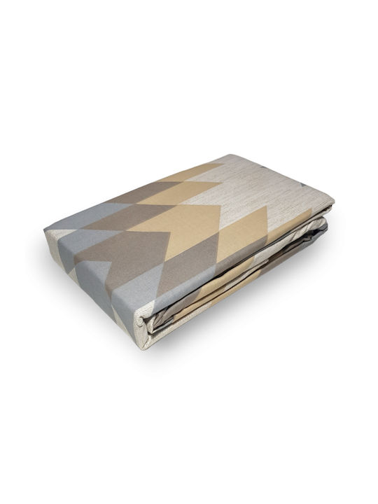 Casa Colori Sheet Double with Elastic 140x200+30cm. Gray