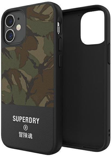 Superdry Molded Canvas Back Cover Υφασμάτινο Πολύχρωμο (iPhone 12 mini)