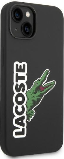 Lacoste Head Crocodile Back Cover Σιλικόνης Μαύρο (iPhone 14 Plus)