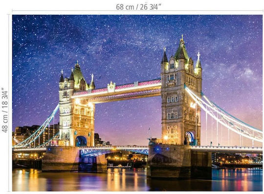 Tower Bridge, London “neon” Puzzle 2D 1000 Pieces