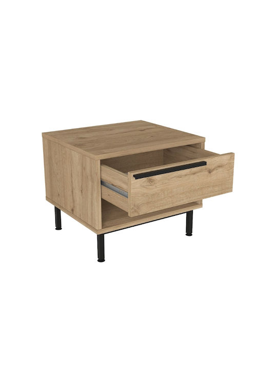 Bedside Table Suzy Wooden Beige 50x45x41.6cm GP042-0260 1