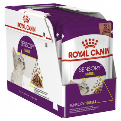 Royal Canin Sensory Smell Υγρή Τροφή για Ενήλικη Γάτα σε Φακελάκι 6x85gr