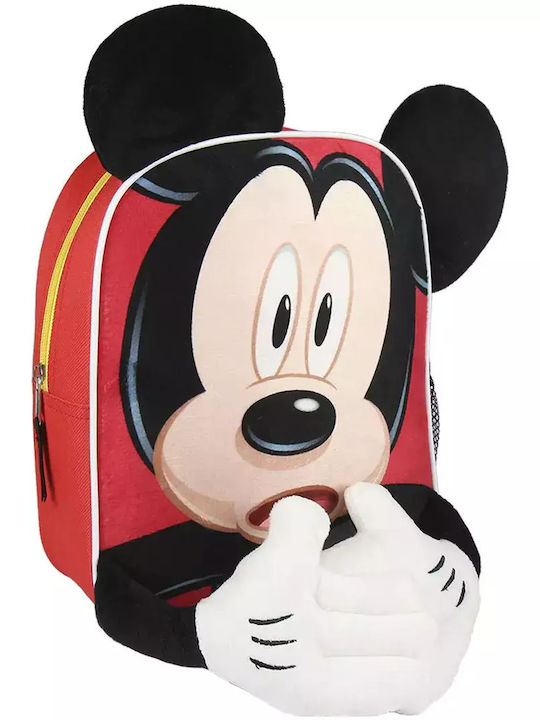 Mickey Mouse Clubhouse Mickey Mouse Ghiozdan Școlar de Spate Grădinița în culoarea Roșu