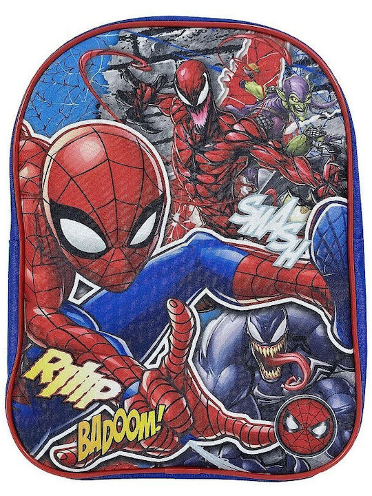 Spiderman School Bag Backpack Kindergarten Multicolored