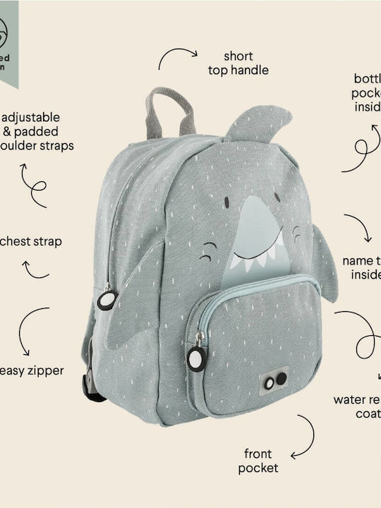 Trixie School Bag Backpack Kindergarten Gray
