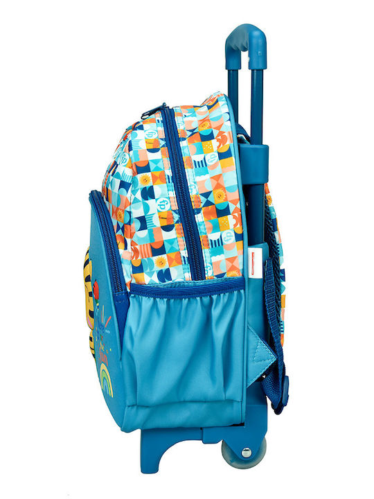 Gim Backpack School Bag Trolley Kindergarten Multicolour with Water Bottle Holder 12Liters
