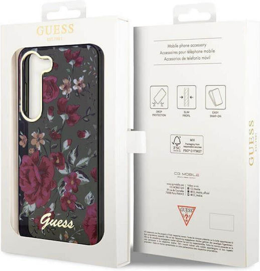 Guess Flower Collection Back Cover Πλαστικό / Σιλικόνης Χακί (Galaxy S23+)