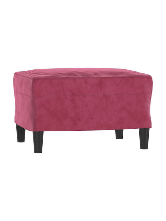 Living Room Furniture Set 2-Seater & 2-Seater & Stool Red