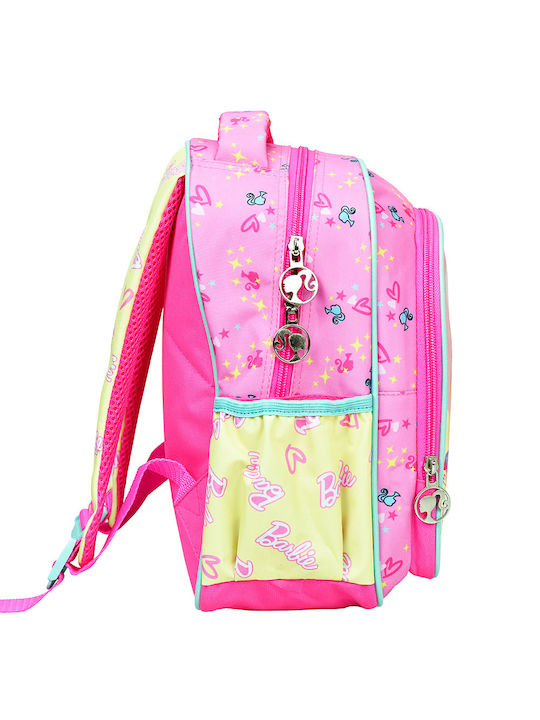 Gim Barbie School Bag Backpack Kindergarten Pink with Water Bottle Holder 12Liters