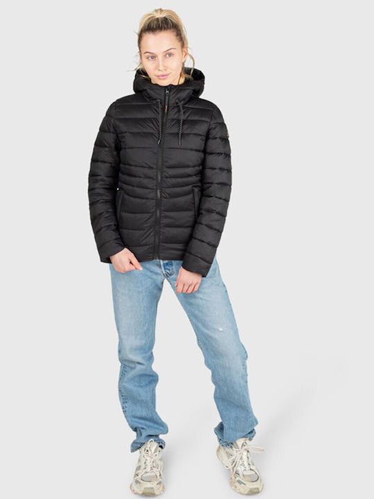 Brunotti Women's Short Puffer Jacket for Winter Black