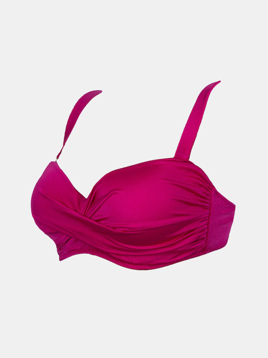 Rock Club Bikini Bra Magenta