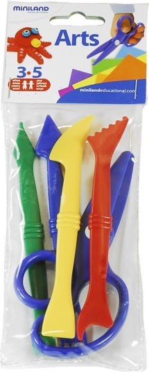 Miniland Instrument Plasticină Set De 5 Accesorii De Modelare Pentru 3+ Ani