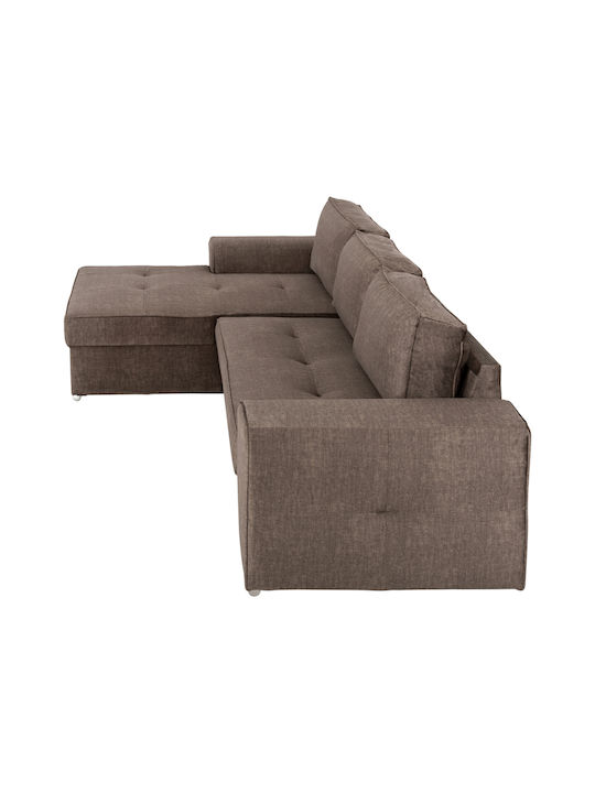Nacho Ecksofa mit Linker Ecke Braune 270x163x88cm