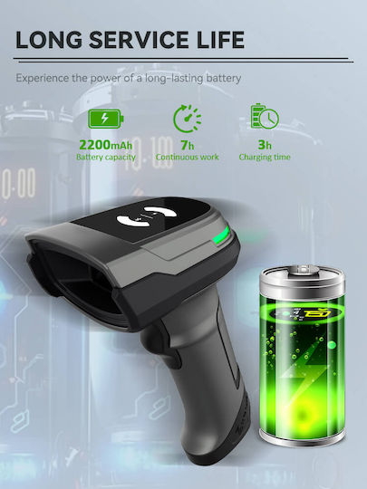 NG Handheld-Scanner Drahtlos mit 2D- und QR-Barcode-Lesefunktion