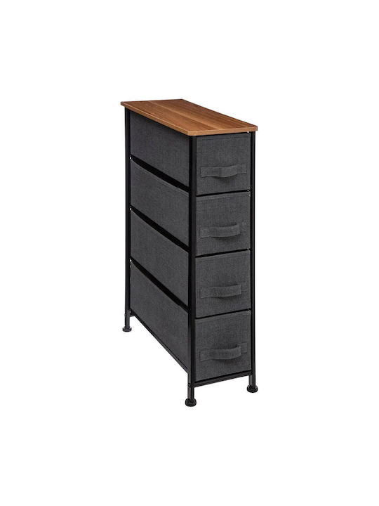 Schubladen Aufbewahrung mit 4 Schubladen L48xB20xH73.5cm
