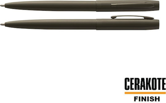 Fisher Space Pen Cap-o-matic Ceracote O.d Green M4h240 In A Gift Box