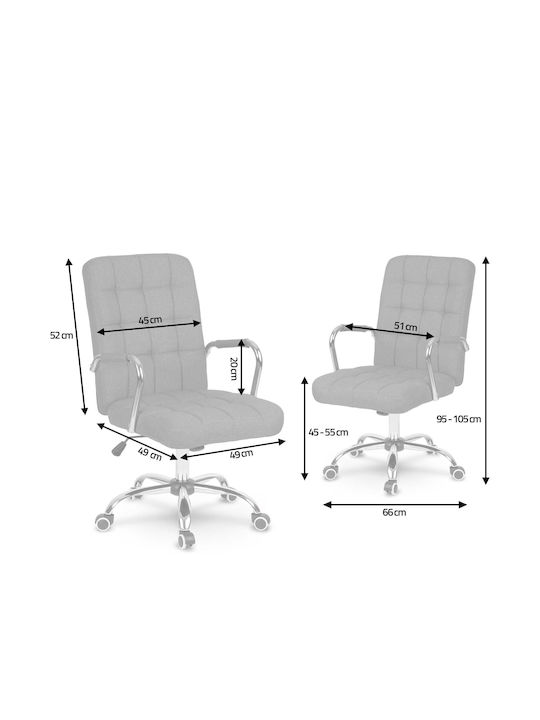 Benton Reclining Office Chair with Fixed Arms Gray Sofotel