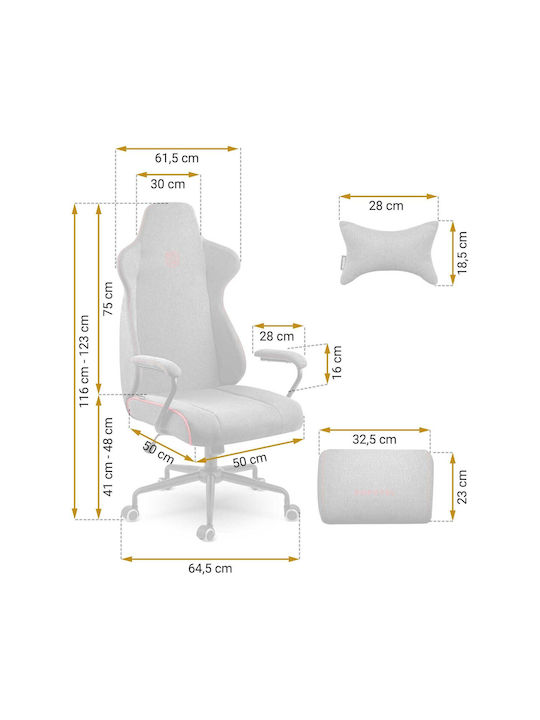 Sofotel Werona Fabric Gaming Chair Gray