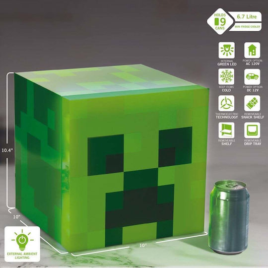 Minecraft Creeper Block Hotel Minibar 6,7lt