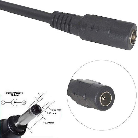 Ez-dcsp4 1xdc Female 4xdc Male Cable 5.5*2.1mm 40cm