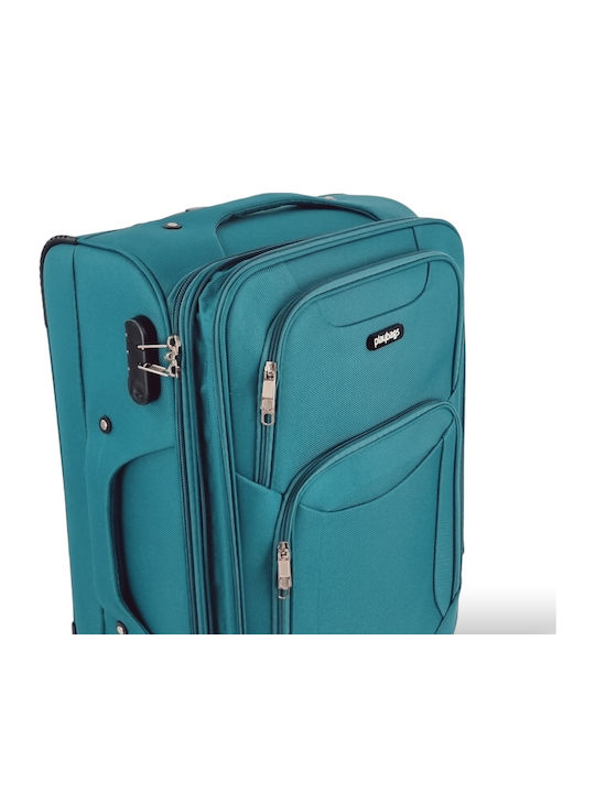 Playbags Fabric Petrol Suitcases With 4 Wheels Set Of 3 Pieces
