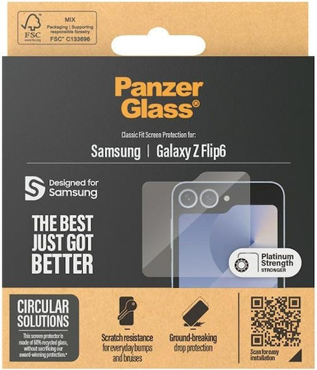 PanzerGlass Classic Fit Tempered Glass (Galaxy Z Flip6 / Z Flip7 FE)