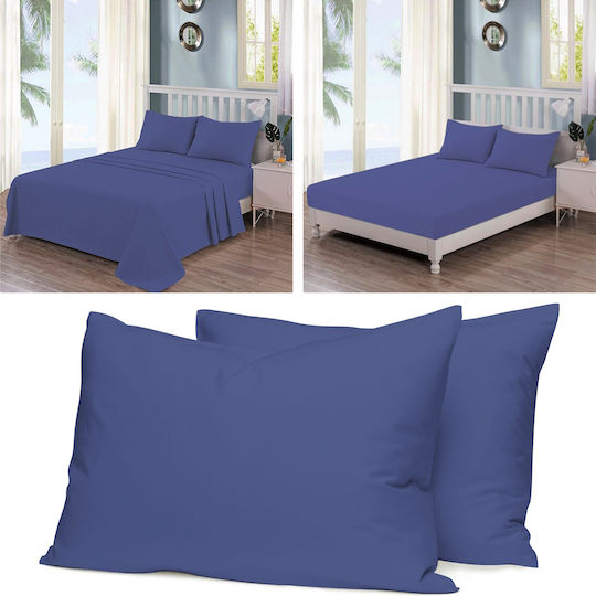 Casa Colori Σετ с корица за плик Синьо 50x70см CCSM5070M-BLUE