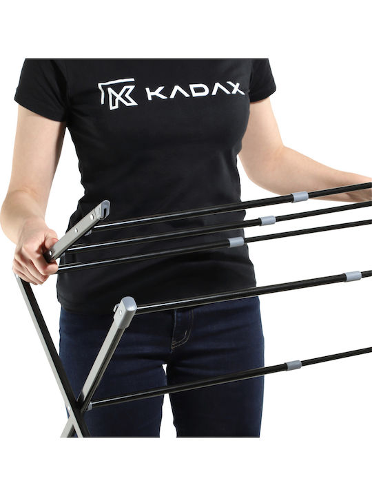 Kadax Πτυσσόμενη Απλώστρα Δαπέδου από Ανοξείδωτο Ατσάλι