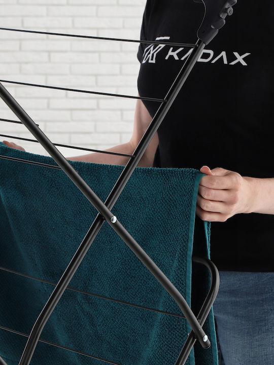 Kadax Klappbar Wäscheständer Boden mit einer Länge von 15m