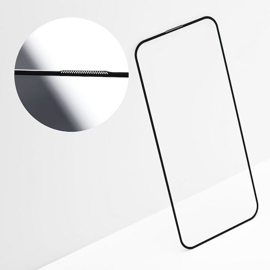 Premium Full Face Tempered Glass Μαύρο (Redmi 10C)