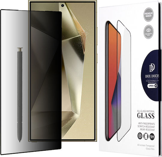 Dux Ducis Privacy Full Face Tempered Glass Μαύρο (Galaxy S24 Ultra)