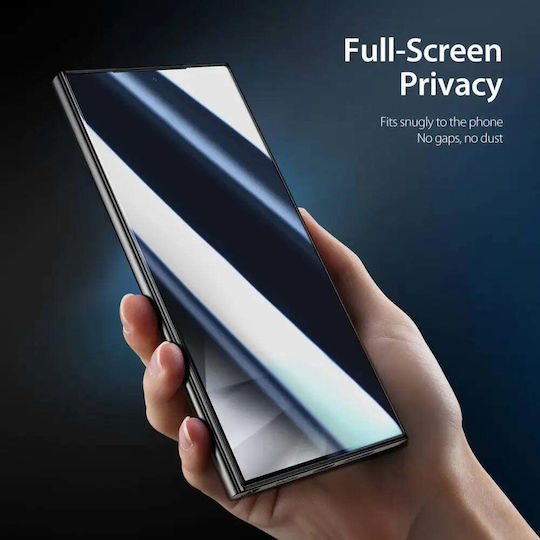 Dux Ducis Privacy Full Face Tempered Glass Μαύρο (Galaxy S24 Ultra)