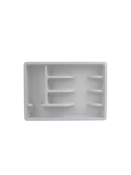 Kadax Plastic Drawer Insert Kitchen Organizer Cutlery Light Gray