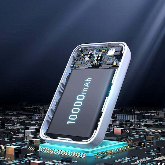 Joyroom JR-W020 MagSafe Power Bank 10000mAh 20W με Θύρα USB-A και Θύρα USB-C Power Delivery Μαύρο