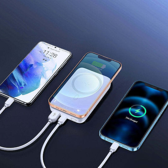 Joyroom JR-W020 MagSafe Power Bank 10000mAh 20W με Θύρα USB-A και Θύρα USB-C Power Delivery Μαύρο