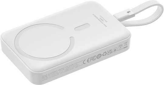 Baseus Magnetic Mini MagSafe Power Bank 10000mAh 30W с USB-C порт Power Delivery / Бързо зареждане 3.0 Бял