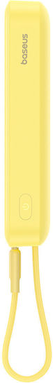 Baseus Magnetic Mini MagSafe Power Bank 10000mAh 30W με Θύρα USB-C Power Delivery / Quick Charge 3.0 Κίτρινο