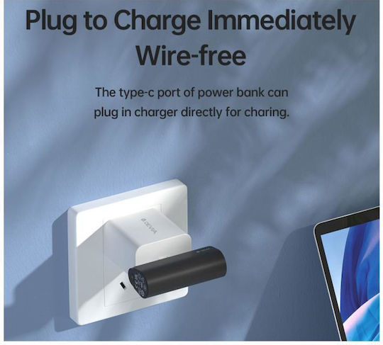 Devia EP141 Mini Pocket Power Bank 4800mAh 20W Power Delivery Μαύρο