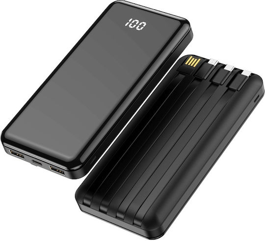 Forever TB-411 Power Bank 10000mAh 10W με 2 Θύρες USB-A Μαύρο