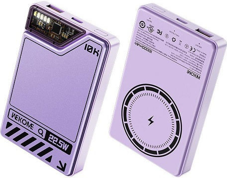 WK WP-11 MagSafe Power Bank 10000mAh 15W Ladeleistung Lila