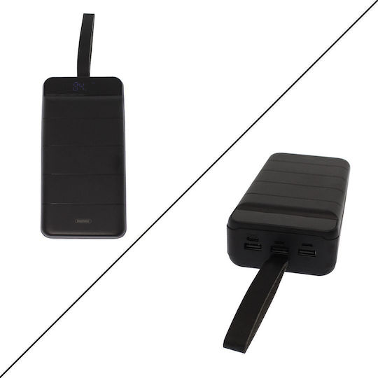 Remax Leader Power Bank 40000mAh with 3 USB-A Ports Black
