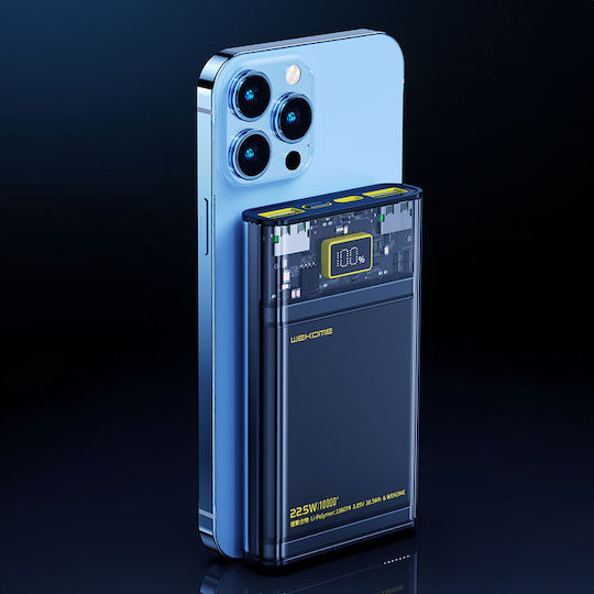 WK WP-321 Power Bank 20000mAh 20W with 2 USB-A Output Ports and USB-C Power Delivery / Quick Charge Black