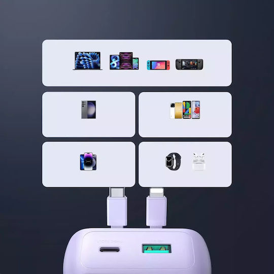 Joyroom Power Bank 10000mAh 30W Μωβ