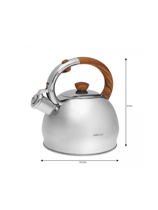 KING Hoff Kettle Stainless Steel in Silver Color 2000ml