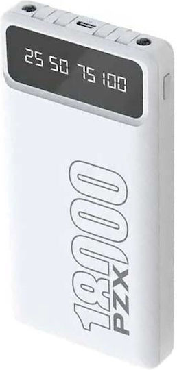 PZX C163 Power Bank 18000mAh με Θύρα USB-A Λευκό