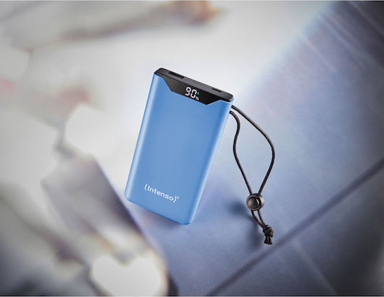 Intenso F10000 Power Bank 10000mAh 20W με Θύρα USB-A και Θύρα USB-C Quick Charge 3.0 Μπλε